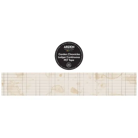 Arden Creative Studio PRE-ORDER Garden Chronicles Ledger Continuous Kiss-Cut PET Tape (ACSCT0007) Arden Creative Studio PRE-ORDER Garden Chronicles Ledger Continuous Kiss-Cut PET Tape (ACSCT0007)
