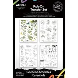 Arden Creative Studio PRE-ORDER Garden Chronicles Essentials 6x8 Inch Rub-On Transfer Set (ACSRO0010)