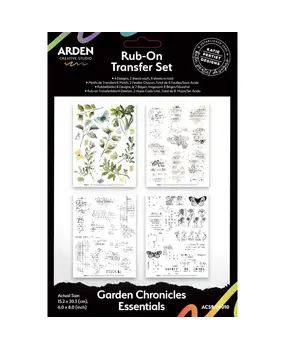 Arden Creative Studio PRE-ORDER Garden Chronicles Essentials 6x8 Inch Rub-On Transfer Set (ACSRO0010) Arden Creative Studio PRE-ORDER Garden Chronicles Essentials 6x8 Inch Rub-On Transfer Set (ACSRO0010)