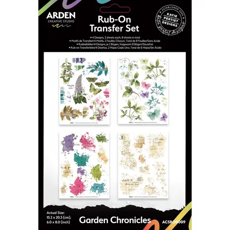 Arden Creative Studio PRE-ORDER Garden Chronicles 6x8 Inch Rub-On Transfer Set (ACSRO0009) Arden Creative Studio PRE-ORDER Garden Chronicles 6x8 Inch Rub-On Transfer Set (ACSRO0009)