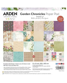 Arden Creative Studio PRE-ORDER Garden Chronicles 12x12 Inch Paper Pad (ACSPP0023)