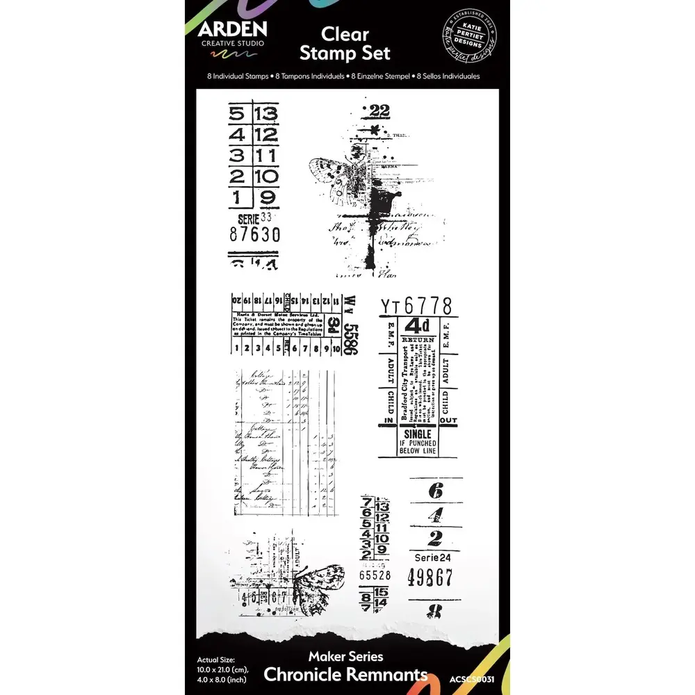 Arden Creative Studio PRE-ORDER Garden Chronicles Chronicle Remnants 4x8 Inch Clear Stamp Set (ACSCS0031) Arden Creative Studio PRE-ORDER Garden Chronicles Chronicle Remnants 4x8 Inch Clear Stamp Set (ACSCS0031)
