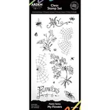 Arden Creative Studio PRE-ORDER Garden Chronicles My Flowers 4x8 Inch Clear Stamp Set (ACSCS0029)