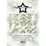 Paper Favourites Alcohol Ink Olive Breeze A5 Paper Pack (PFA223)