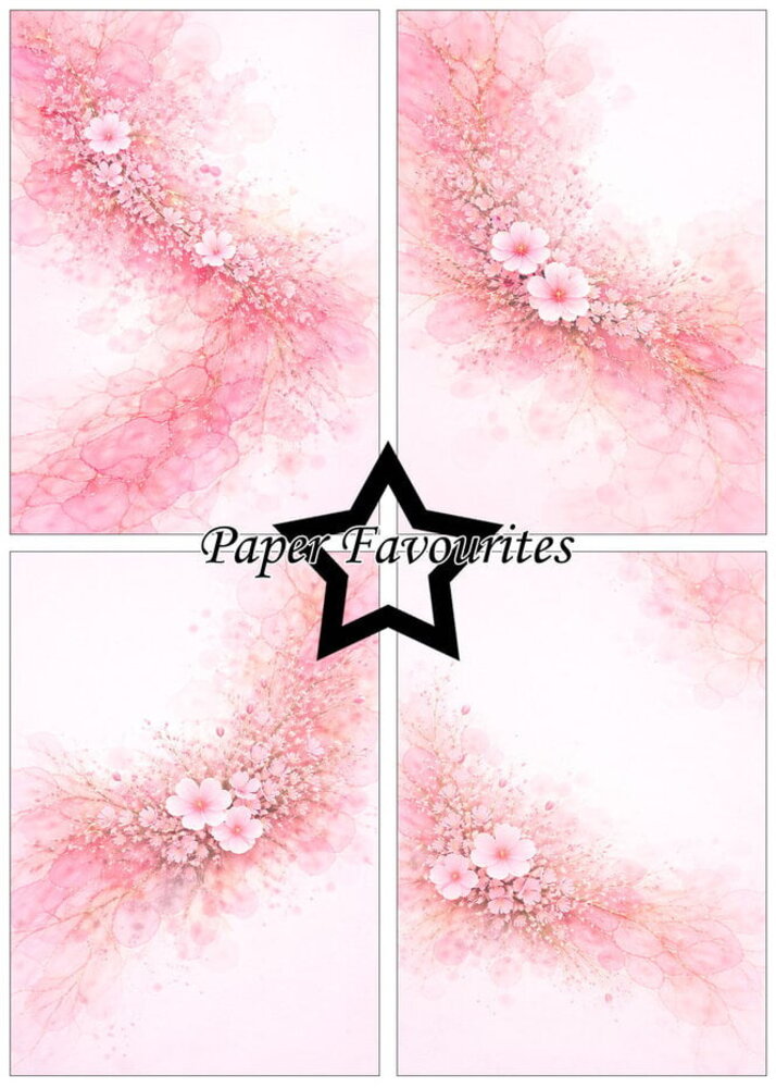 Paper Favourites Alcohol Ink Rosé Sky Flow A5 Paper Pack (PFA224)