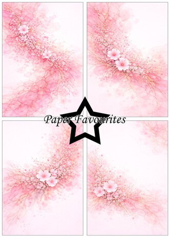 Paper Favourites Alcohol Ink Rosé Sky Flow A5 Paper Pack (PFA224)