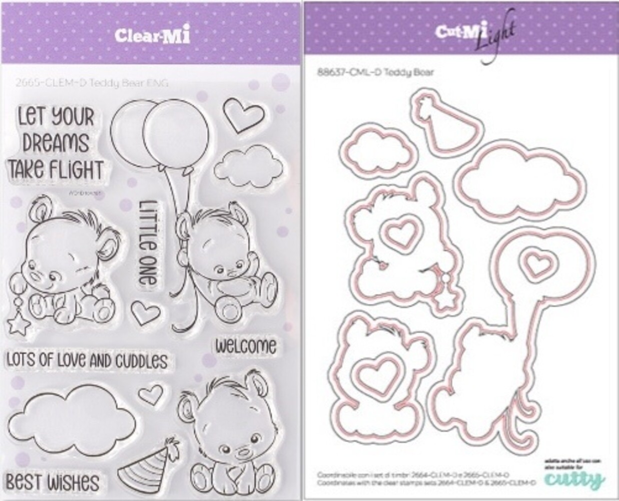 Impronte d'Autore Teddy Bear Stamp & Dies (88637-CML-D)