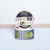 Lettoon Green Witch Stamps Washi Tape 25mm