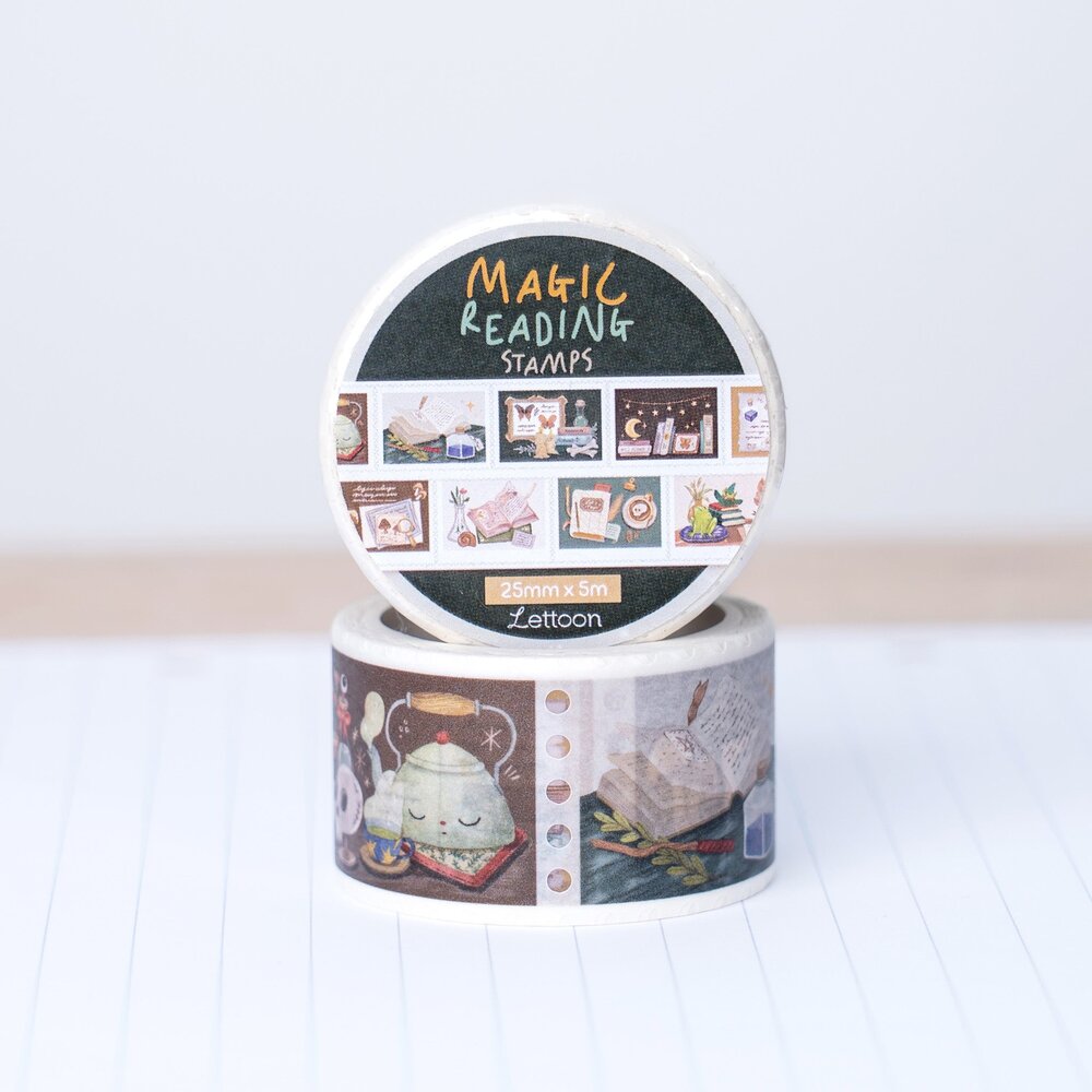 Lettoon Magic Reading Stamps Washi Tape 25mm
