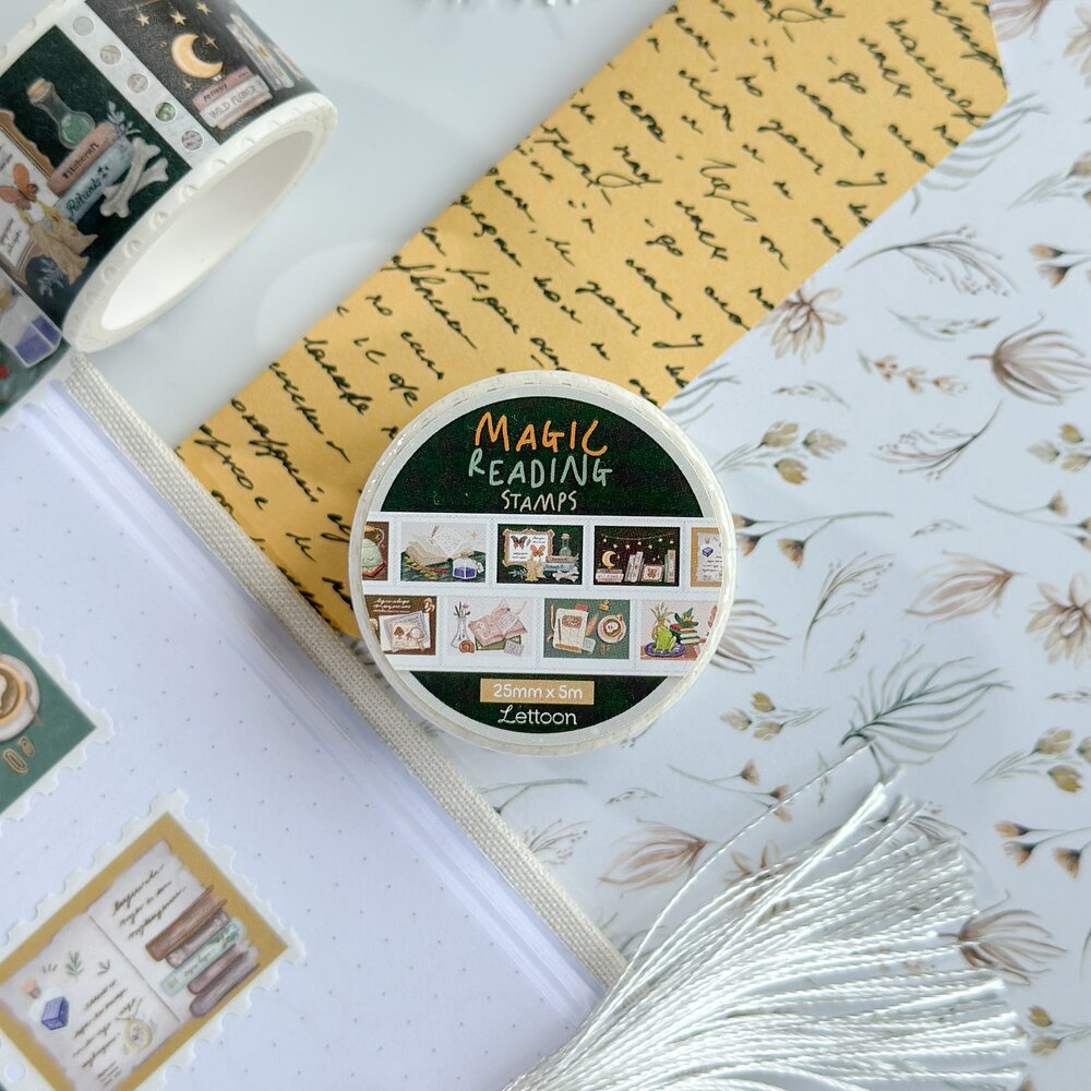 Lettoon Magic Reading Stamps Washi Tape 25mm