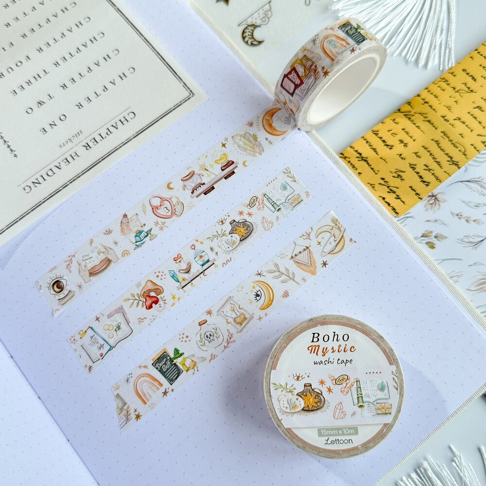 Lettoon Boho Mystic Washi Tape 15mm