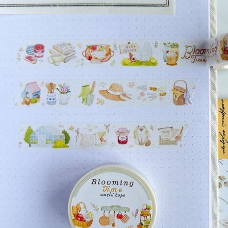Lettoon Blooming Time Washi Tape 15mm