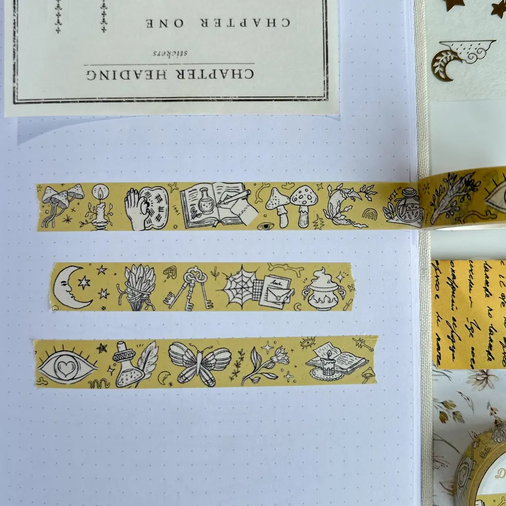 Lettoon Dusty Mustard Washi Tape 15mm