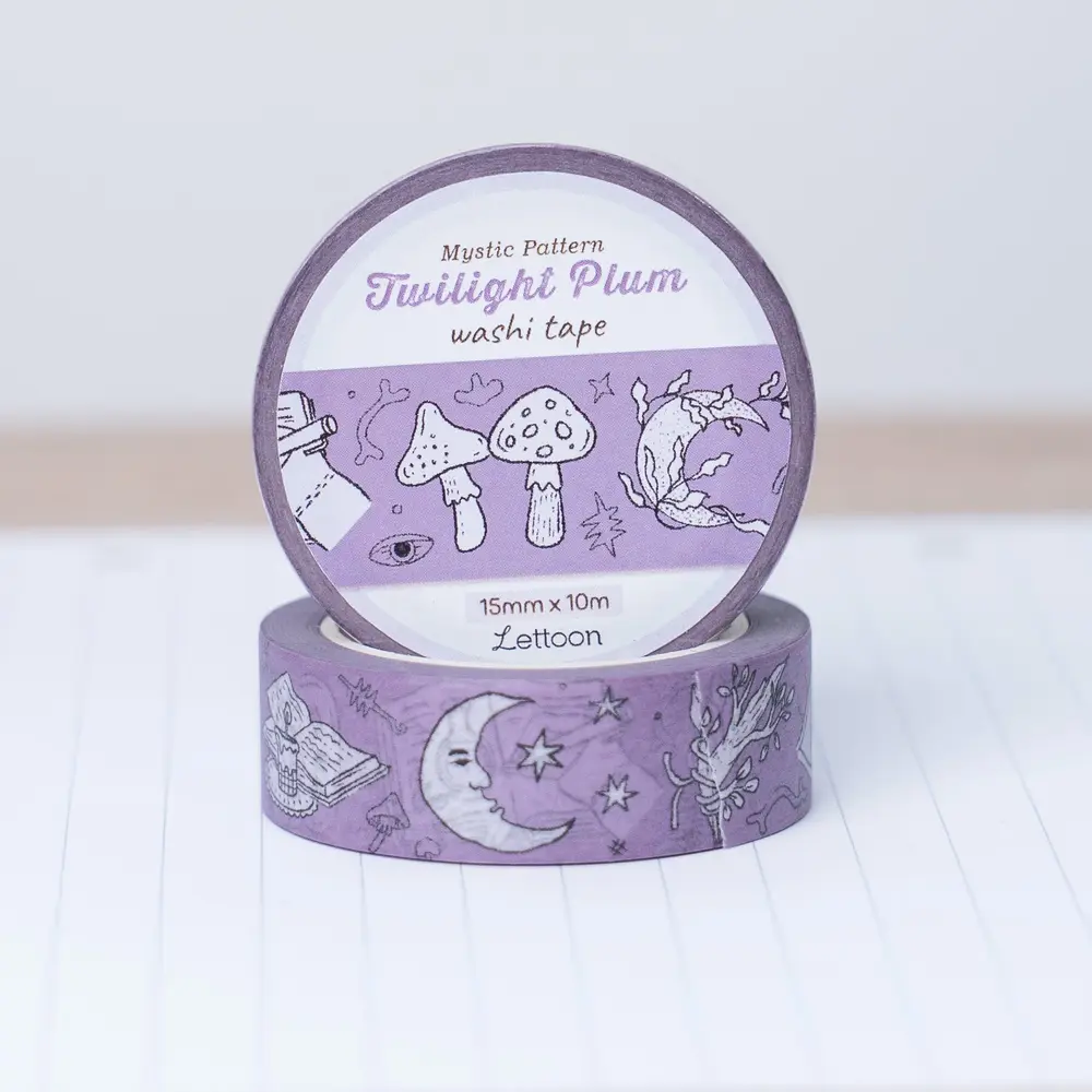Lettoon Twilight Plum Washi Tape 15mm
