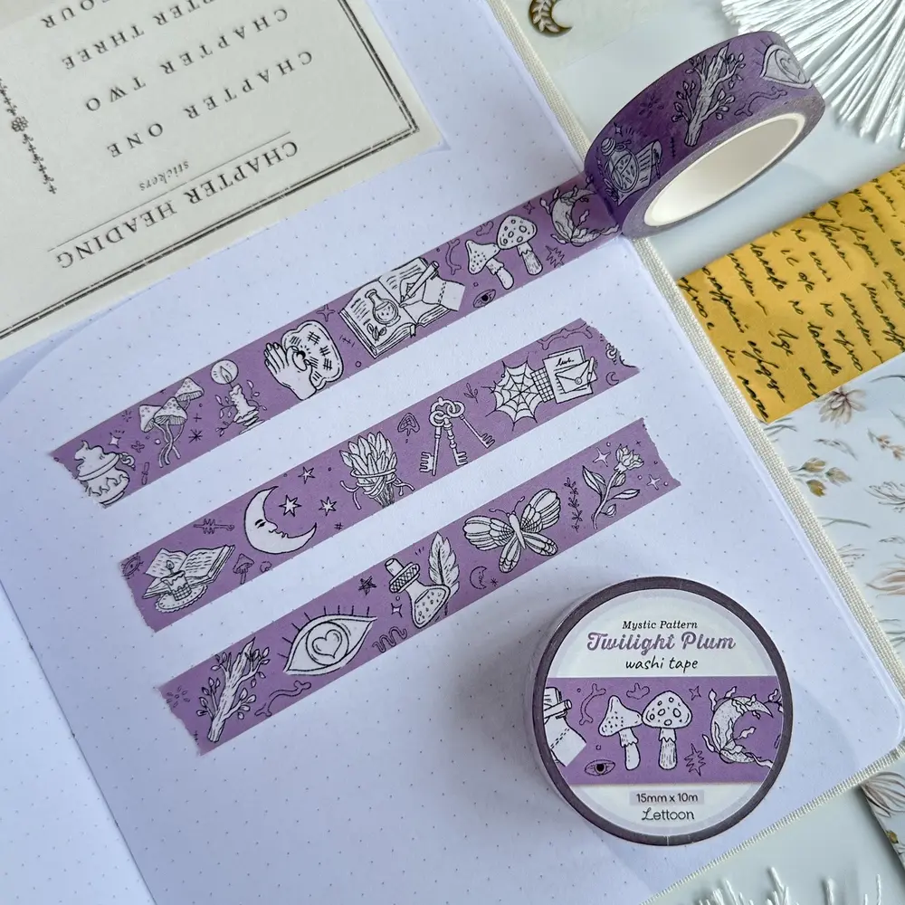 Lettoon Twilight Plum Washi Tape 15mm