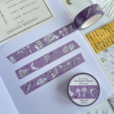Lettoon Twilight Plum Washi Tape 15mm