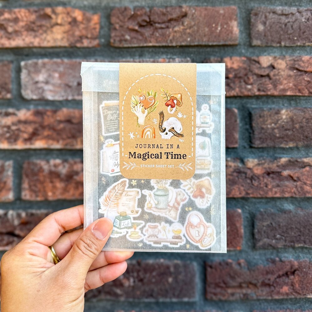 Lettoon Journal in a Magical Time Sticker Sheet