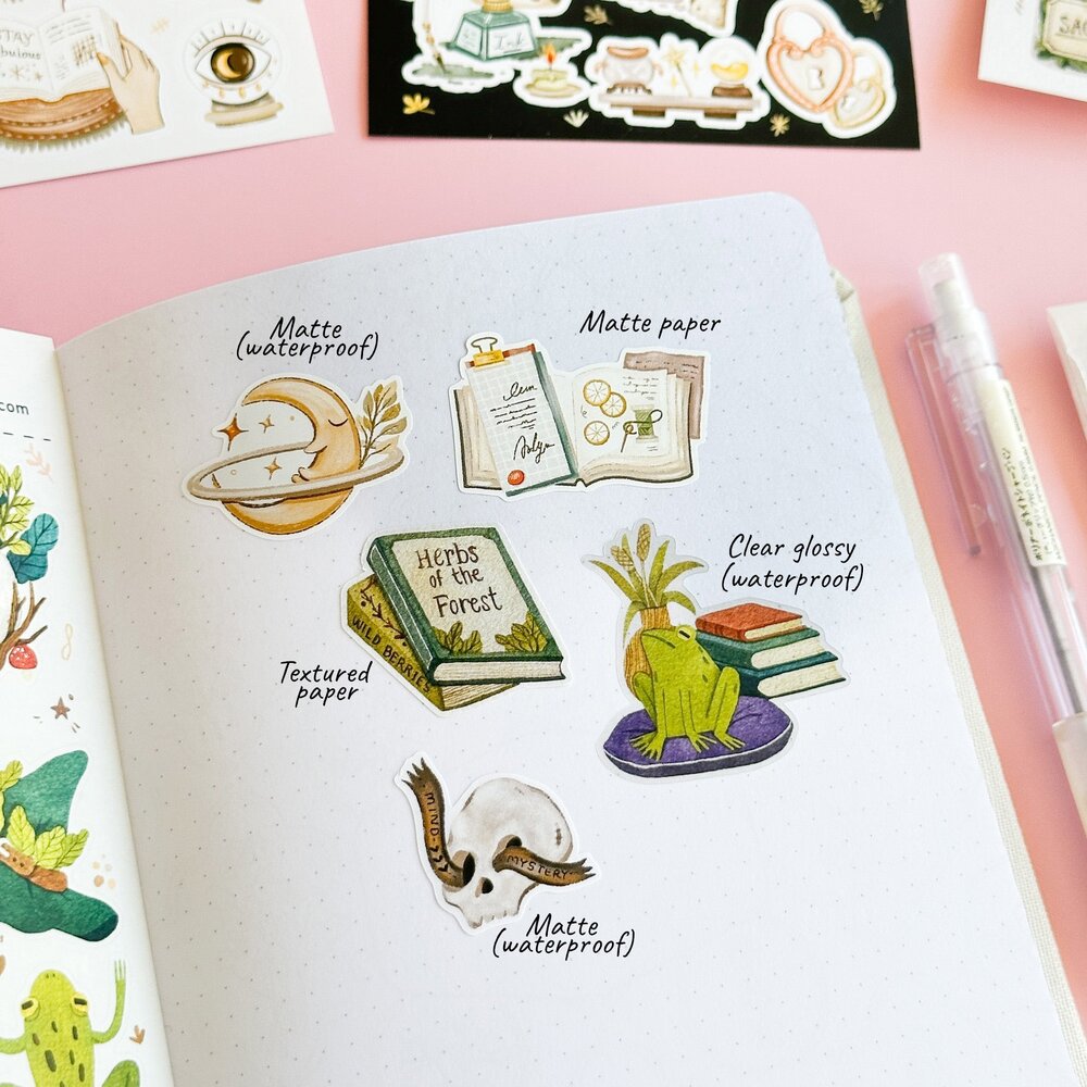 Lettoon Journal in a Magical Time Sticker Sheet