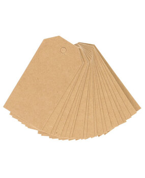 Make by Me! Kraft Labels 20 Stuk 4x8 cm (CL.159)