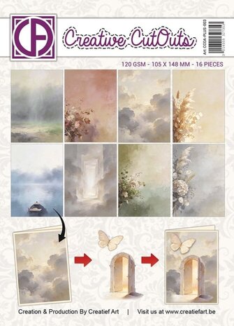 Creatief Art In Loving Memory A6 Collage Paper (CCOA-PLUS-003)