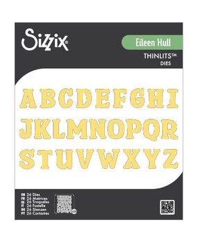 Sizzix PRE-ORDER Eileen Hull Thinlits Die Set Nora Alphabet (667065)