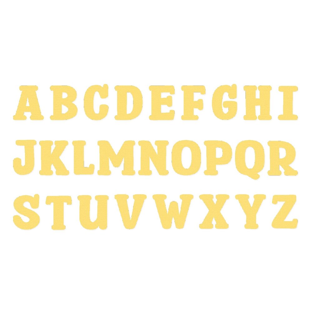 Sizzix PRE-ORDER Eileen Hull Thinlits Die Set Nora Alphabet (667065)