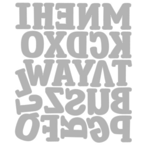 Sizzix PRE-ORDER Eileen Hull Thinlits Die Set Nora Alphabet (667065)