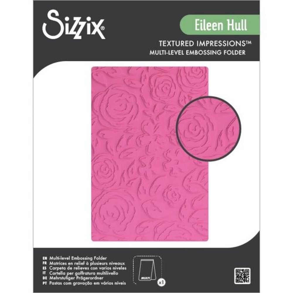 Sizzix PRE-ORDER Eileen Hull Multi-Level Textured Impressions Watercolor Bouquet (667069)
