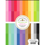 Doodlebug Design Inc. PRE-ORDER Gingham-Linen Rainbow 6x8 Inch Petite Prints Paper Pad (9055)