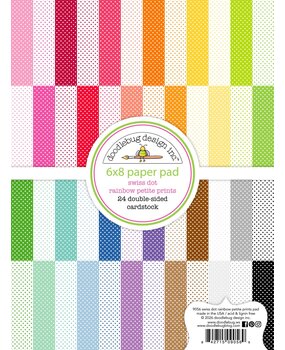 Doodlebug Design Inc. PRE-ORDER Swiss-Dot Rainbow 6x8 Inch Petite Prints Paper Pad (9056)