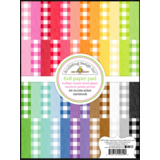 Doodlebug Design Inc. PRE-ORDER Buffalo Check-Wood Grain Rainbow 6x8 Inch Petite Prints Paper Pad (9059)