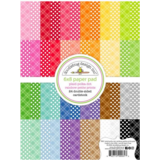 Doodlebug Design Inc. PRE-ORDER Plaid-Polka Dot Rainbow 6x8 Inch Petite Prints Paper Pad (9061)