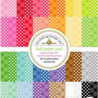 Doodlebug Design Inc. Plaid-Polka Dot Rainbow 6x8 Inch Petite Prints Paper Pad (9061)