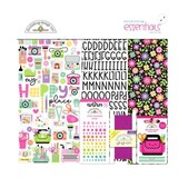 Doodlebug Design Inc. PRE-ORDER Color Me Crafty 12x12 Inch Essentials Kit (9113)
