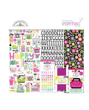 Doodlebug Design Inc. PRE-ORDER Color Me Crafty 12x12 Inch Essentials Kit (9113)