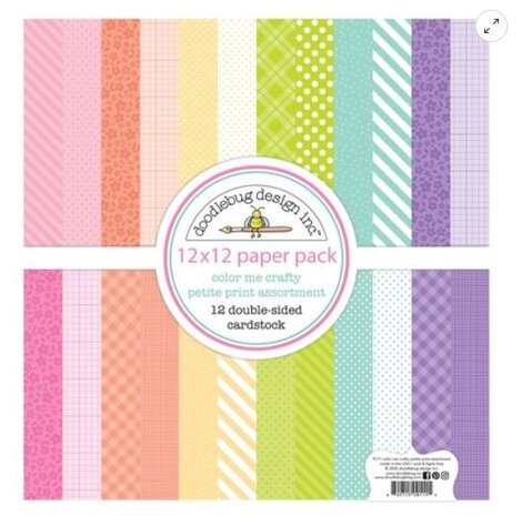 Doodlebug Design Inc. Color Me Crafty 12x12 Inch Petite Prints Paper Pack (9111) Doodlebug Design Inc. Color Me Crafty 12x12 Inch Petite Prints Paper Pack (9111)