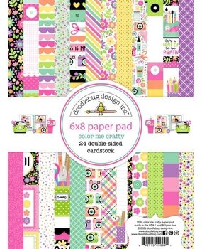 Doodlebug Design Inc. PRE-ORDER Color Me Crafty 6x8 Inch Paper Pad (9094)