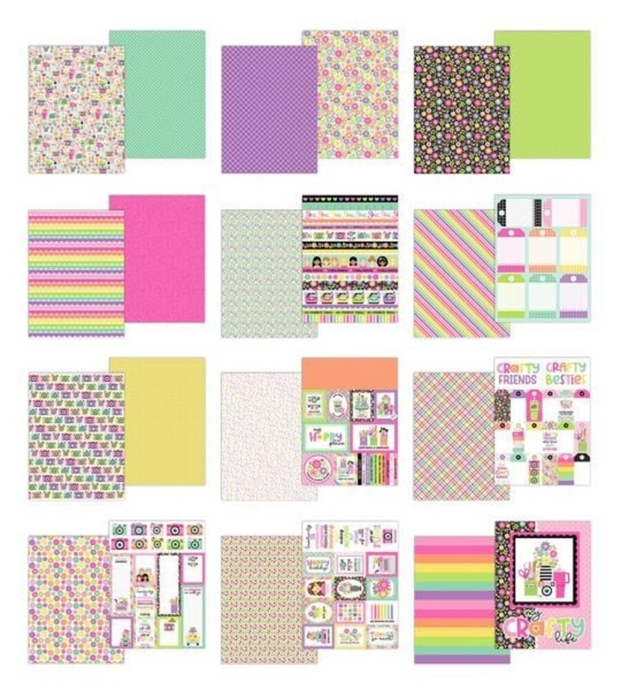 Doodlebug Design Inc. Color Me Crafty 6x8 Inch Paper Pad (9094) Doodlebug Design Inc. Color Me Crafty 6x8 Inch Paper Pad (9094)