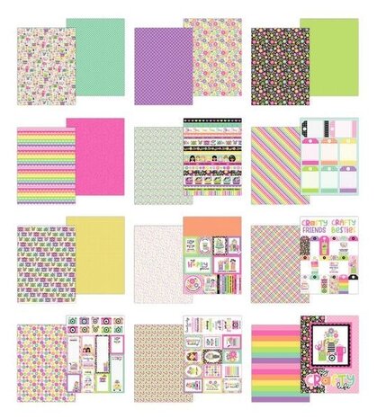 Doodlebug Design Inc. Color Me Crafty 6x8 Inch Paper Pad (9094) Doodlebug Design Inc. Color Me Crafty 6x8 Inch Paper Pad (9094)