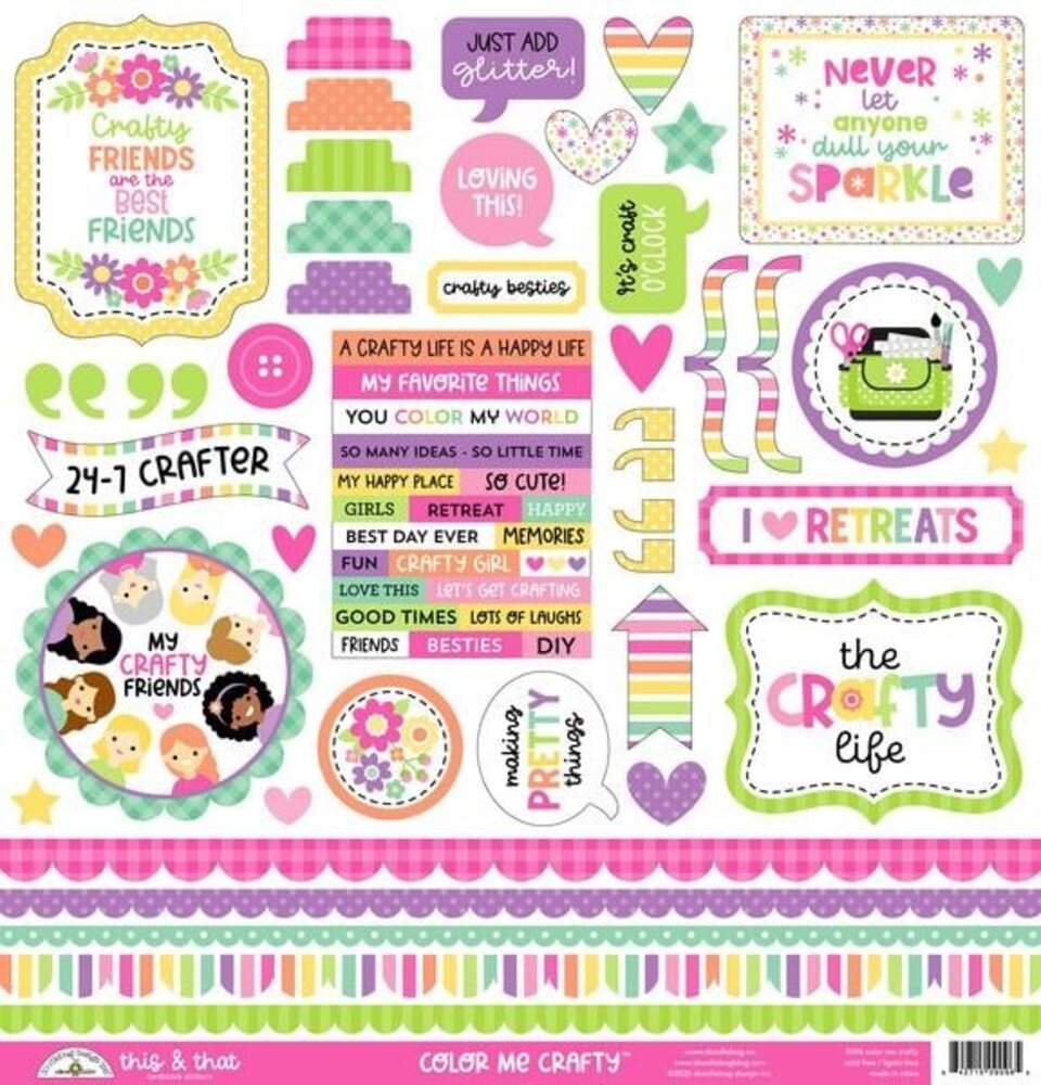 Doodlebug Design Inc. Color Me Crafty This & That Stickers (9096) Doodlebug Design Inc. Color Me Crafty This & That Stickers (9096)