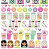 Doodlebug Design Inc. Color Me Crafty Puffy Icons Stickers (9077)