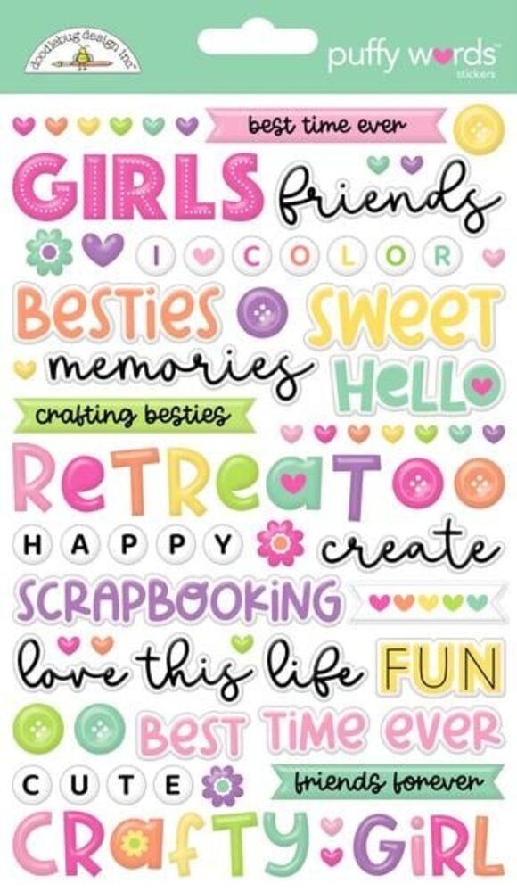 Doodlebug Design Inc. Color Me Crafty Puffy Words Stickers (9078) Doodlebug Design Inc. Color Me Crafty Puffy Words Stickers (9078)