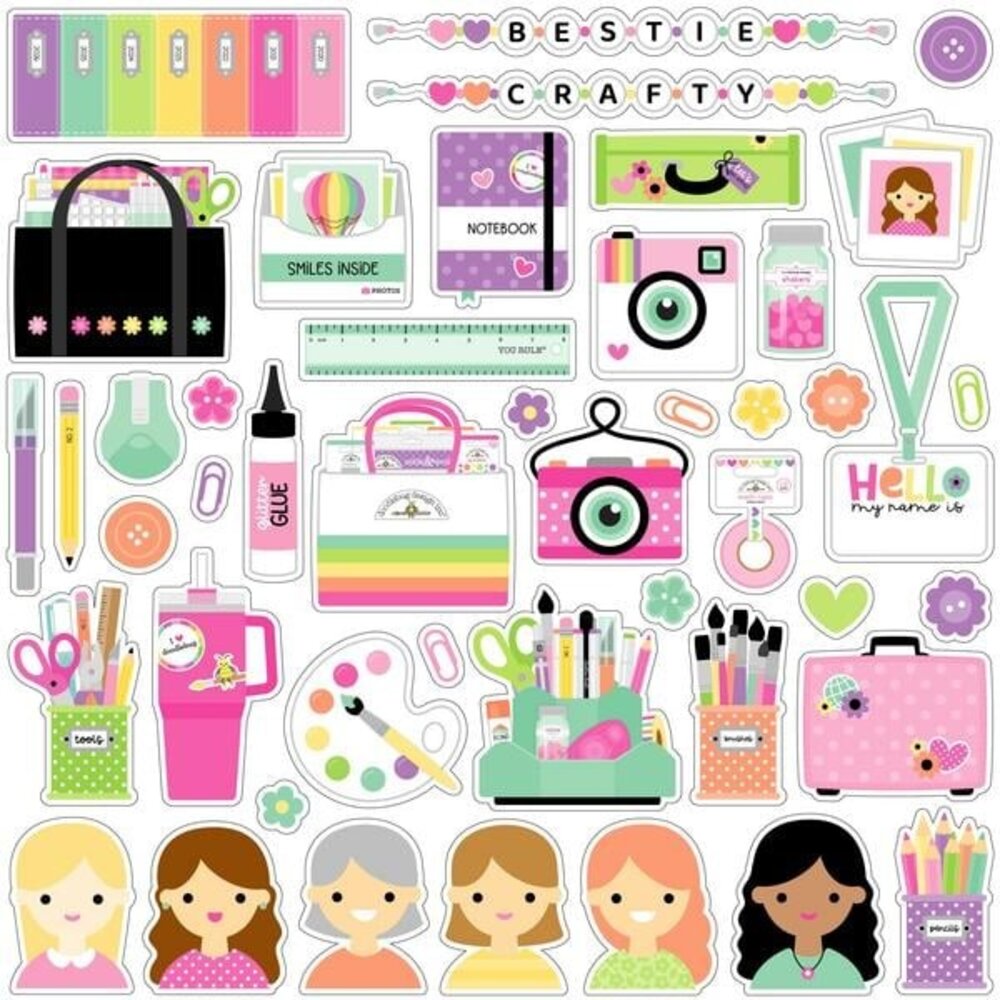 Doodlebug Design Inc. Color Me Crafty Odds & Ends (9090) Doodlebug Design Inc. Color Me Crafty Odds & Ends (9090)