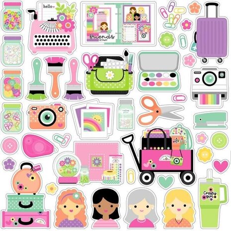Doodlebug Design Inc. Color Me Crafty Odds & Ends (9090) Doodlebug Design Inc. Color Me Crafty Odds & Ends (9090)