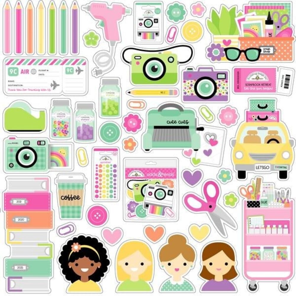 Doodlebug Design Inc. Color Me Crafty Odds & Ends (9090) Doodlebug Design Inc. Color Me Crafty Odds & Ends (9090)