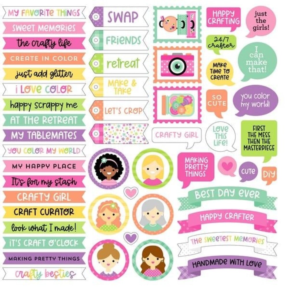 Doodlebug Design Inc. Color Me Crafty Chit Chat (9091)