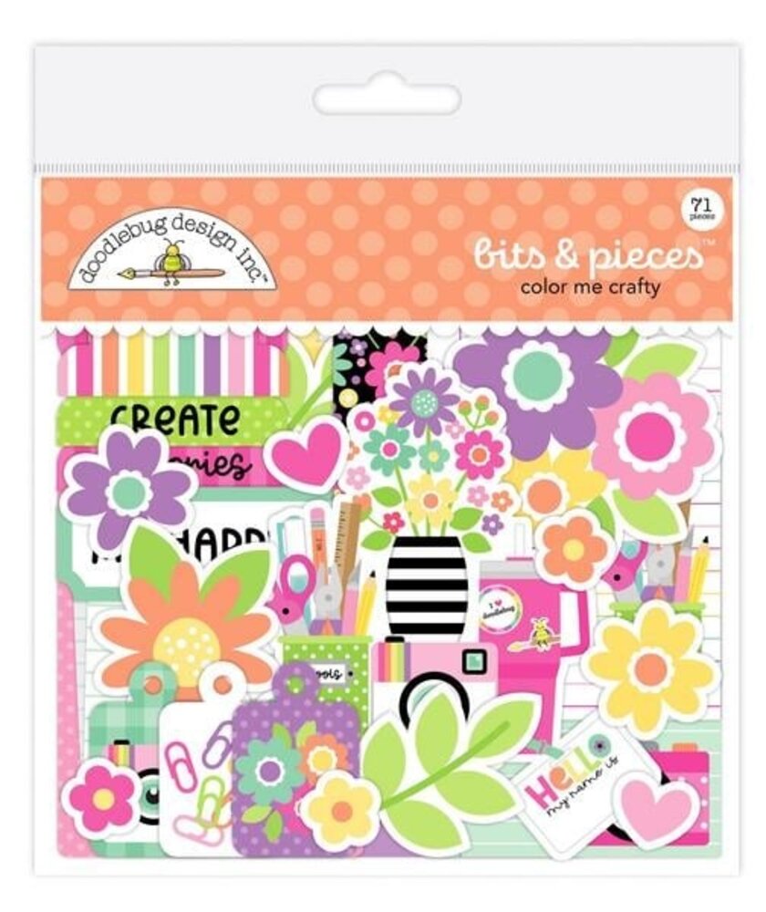 Doodlebug Design Inc. Color Me Crafty Bits & Pieces (9092)