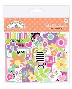 Doodlebug Design Inc. PRE-ORDER Color Me Crafty Bits & Pieces (9092)