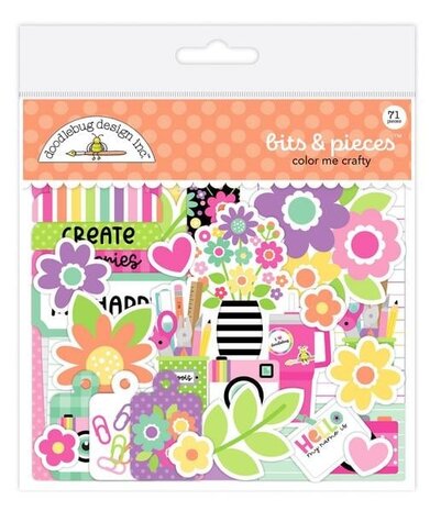 Doodlebug Design Inc. Color Me Crafty Bits & Pieces (9092)
