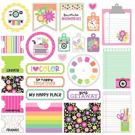 Doodlebug Design Inc. Color Me Crafty Bits & Pieces (9092)